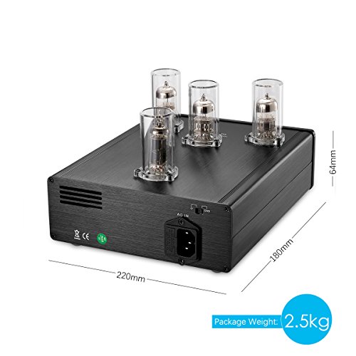 Nobsound Little Bear T11 6N2/12AX7 Vacuum&Valve Tube Phono Turntable Preamplifier; MM RIAA LP Vinyl Record Player Preamp; Stereo HiFi Audio Pre-Amplifier - Thumbnail 5
