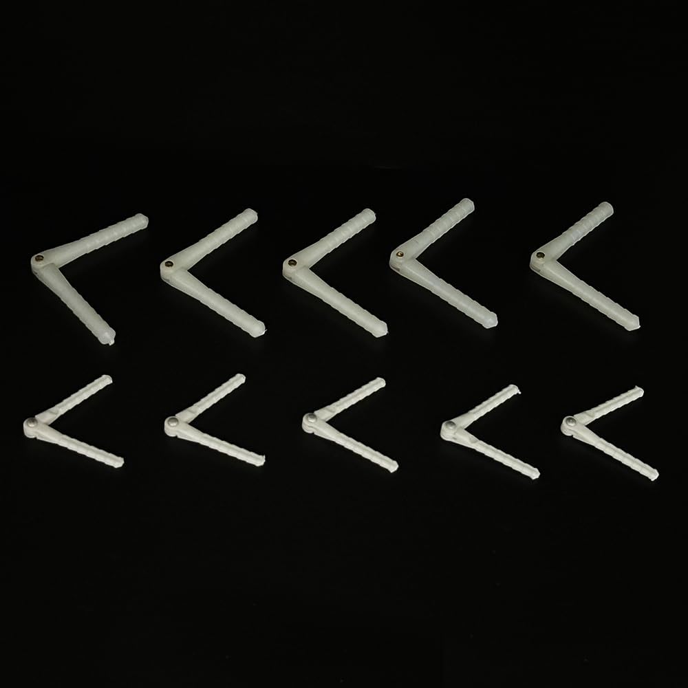 10PCS RC Airplane Plastic Pin Hinge for RC Plane Helicopter Aircraft DIY Model Plane Fix Wing Parts (2.5x48mm)