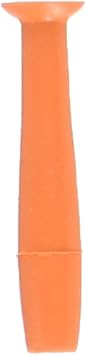 Genuine DMV Ultra Contact Lens Remover Tool - Made in USA Suction Cup Plunger for Scleral, Rigid Gas Permeable RGP & Hard Lenses - Ideal for Long Nails - NOT for Soft Lenses, Orange, Pack of 6