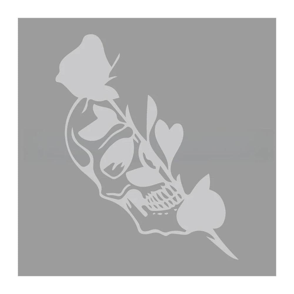 Car Decals Half Skull Rose Stickers Y for Car Trucks Motorcycles Laptops