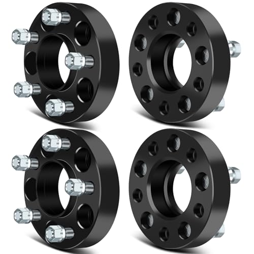 SCITOO 4Pcs 5x4.5 Wheel Spacers 1.25 inch Studs 1/2 Bore 71.5mm Fit for Jeep Liberty 2002-2012, for Jeep Wrangler 1997-2006, for Jeep Cherokee 1980-2001