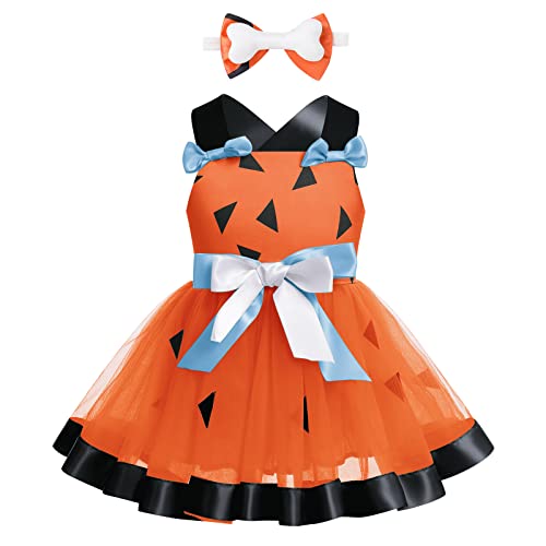 Consejos para Comprar Foto prop para fiestas y cumpleaños para comprar online. 42 IWEMEK Ropa de bebé para niños Cavernícola de la Edad de Piedra Bamm Bamm Niña Cavernícola Conjunto para niños Vestido de princesa para cumpleaños Fiesta con foto Prop Bow...