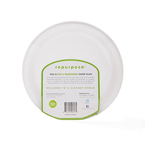 Repurpose Compostable 9 Inch Plates 20 Count (Pack Of 2) #TOP3