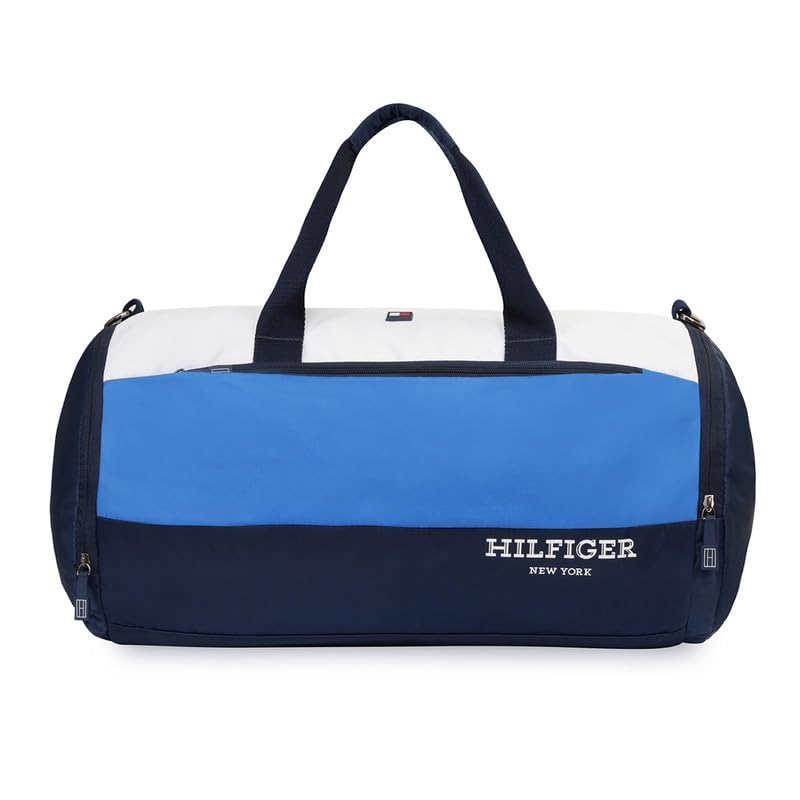 tommy hilfiger Unisex Athleisure Duffel Bag Balchen - Signature Tricolor Blocked Design | Specialized Wet and Shoe Compartments | 29 litres-picture-27