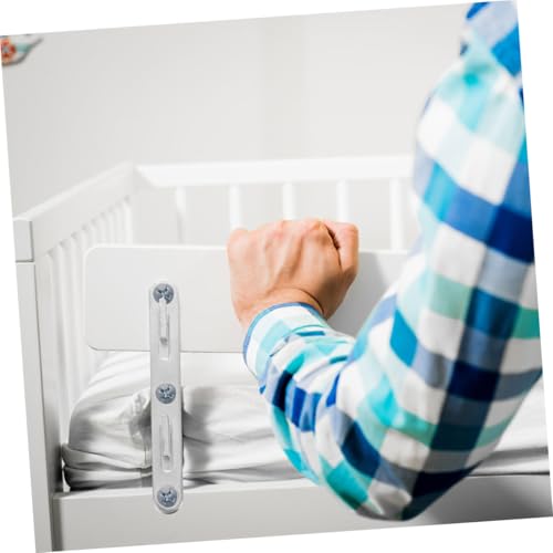 Fixations pour cadres de lit anti bruit fer argenté structure stable
