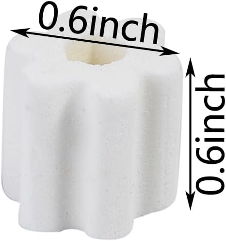 JIHAQUA Upgraded Ceramic Ring for Aquarium, Ceramic Filter Media Bio Filter Rings (10 lbs)