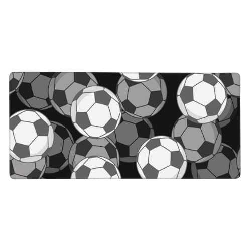 Tapis de souris grand format football tapis de bureau xl pour gamer et télétravail