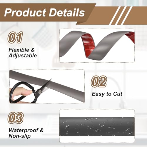 Bandes de transition de sol PVC adhésives pour jonction étanche - 4