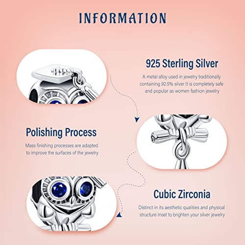 Image of Mothers Day Birthday Number Love Family Friendship Graduation Auntie Grandma Dad Mom Charms for Pandora Bracelets Necklaces, Gifts Women, for Anniversary Valentines Christmas