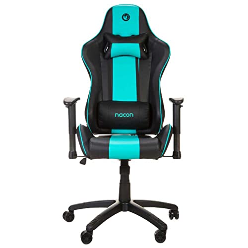Nacon Silla Gaming Profesional en Negro y Verde con Cojines lumbares y cervicales PCCH-550