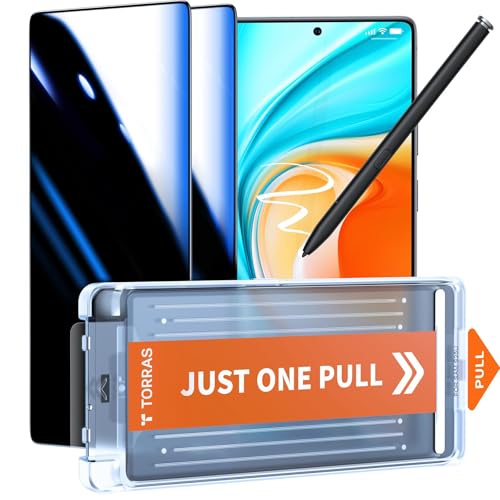 Image of TORRAS GlassGo Original Fit for Samsung Galaxy S26 Ultra Privacy Screen Protector [25 Anti-Spy] [12Ft Shatterproof] 9H+ Aerospace Privacy Tempered Glass for S26 Ultra Full Coverage 6.9 inch 2-Pack