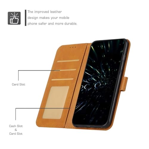 Étui de protection à rabat pour Sony Xperia 5 III jaune rigide - 4
