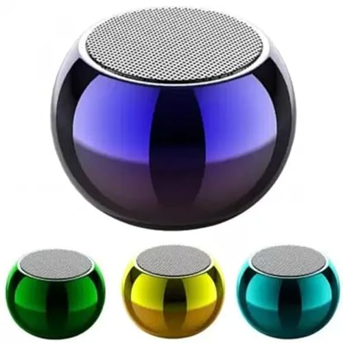 Image of INEFABLE Mini Boost 4 Bluetooth Speaker 4D Mini Electroplating Round Steel Speaker - Multicolor - Pack of 1