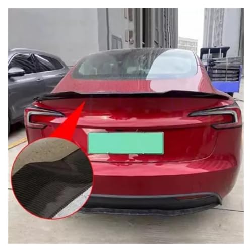 Diffuseur de lèvre arrière Tesla Model 3 Y en carbone mat style Highland - 3