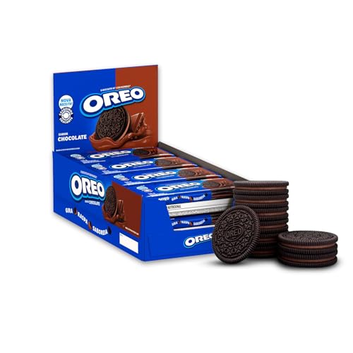 Biscoito recheado Oreo Chocolate display com 8 unidades de 36g