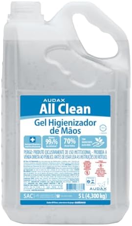 ALCOOL GEL 70% ALL CLEAN AUDAX 5L [GALAO 1 UN]