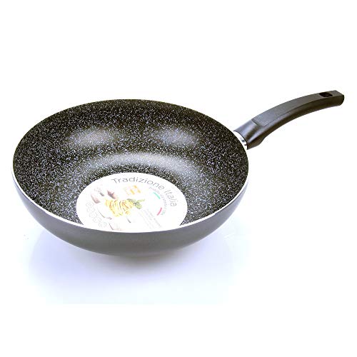 Wok ALUFLON de aluminio negro 28 cm miniatura 5