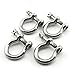Heyous 4pcs 5/16 Inch 8mm Screw Pin Anchor Shackle Stainless Steel Heavy Duty Bow Shape Load Clamp for Chains Wirerope Lifting Paracord Outdoor Camping Survival Rope Bracelets