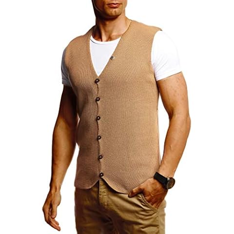 Leif Nelson LN1855 Men's Versatile Waistcoat Cover