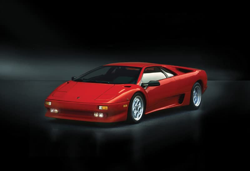 Italeri 510103685-1:24 Lamborghini Diabolo - originalgetreue Nachbildung, Modellbau, Plastik Bausatz, Basteln, Hobby, Kleben, Modellbausatz, Zusammenbauen, unlackiert, Mehrfarbig, Mittel – Bild 3