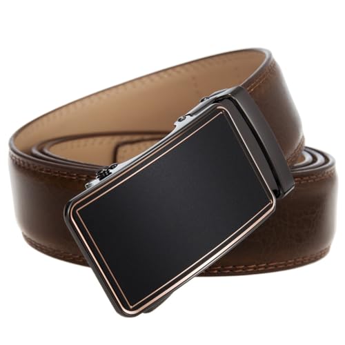 JSEIAJB Buckle Belt Men's Korean Version of The Trouser Belt Business Everything Cowhide Men's Belt Automatic2