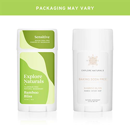 Explore Naturals Deodorant - Bamboo Bliss - Baking Soda Free - Natural Deodorant for Women and Men - Cruelty free, Aluminum Free, Free of Parabens and Sulfates - Thumbnail 2