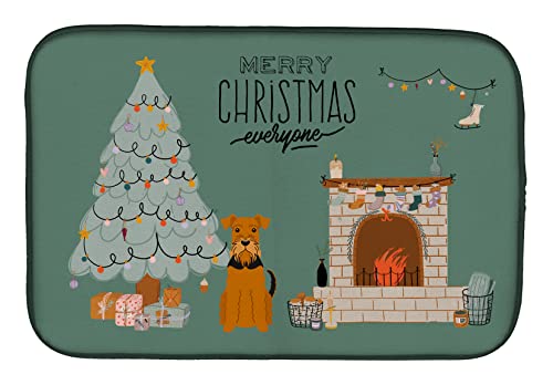 Tapis de séchage en polyester absorbant Caroline's Treasures CK7604DDM Airedale - 2