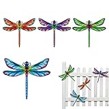 Genérico Mariposas Metálicas Decoración Exterior,Metal Plegable Realista | Decoración De Valla,Para Interior y Exterior, Hogar, Salón, Patio, Valla, Porche, Balcón, Patio Interior, Jardín