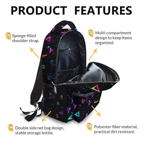 Boys Backpack, Colorful Game Schoolbag for Kids, Cool Backpack for Gift, 17 Inch Student Bookbag for Outdoor Hiking Picnicking and School3