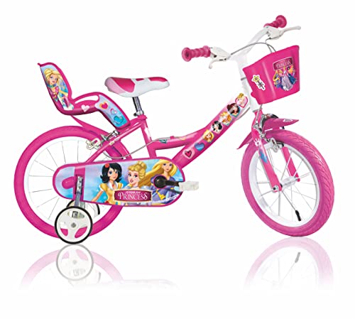 Vélo pour enfants 16 pouces Princess idéal pour apprendre à rouler sans roulettes au parc