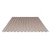 Produktbild Lichtplatte | Wellplatte | Lichtwellplatte | Material Acrylglas | Profil 76/18 | Breite 1045 mm | Stärke 3,0 mm | Farbe Bronze | Wabenstruktur