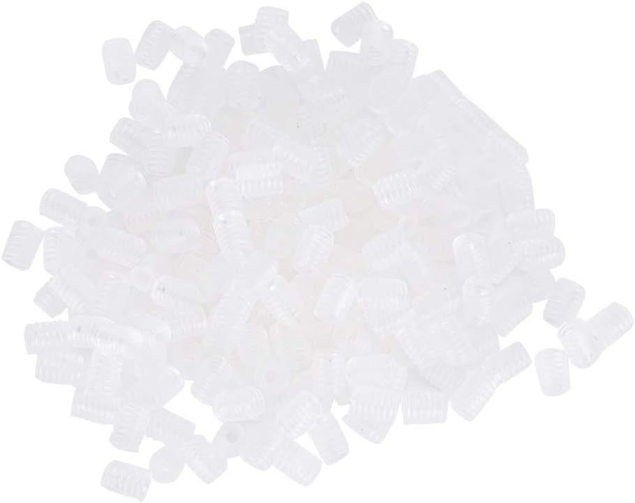 400Pcs Cord Locks, Cord Locks for Masks, Mask Adjuster Elastic Cord Stopper, Adjustment Buckle Silicone Anti-Slip Face Cover Transparent Ear Band Rope Connectors