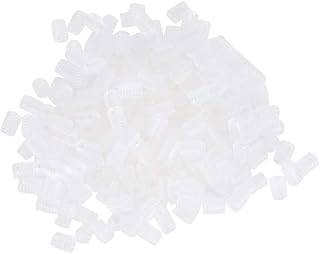 400Pcs Cord Locks, Cord Locks for Masks, Mask Adjuster Elastic Cord Stopper, Adjustment Buckle Silicone Anti-Slip Face Cover Transparent Ear Band Rope Connectors