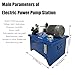 Yokoma Electric Hydraulic Power Pump Hydraulic Station Pump Hydraulic Power Unit Small Type Hydraulic Lift Power Unit with 40L Tank Used for Lathe & Lifting Equipment, 220V Three-Phase