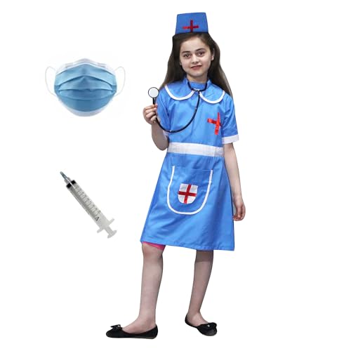 Image of Kaku Fancy Dresses Our Helper Costume for Boys & Girls | Social Helper Doctor, Nurse, Fireman, Postman, Teacher, Farmer Dress For Kids
