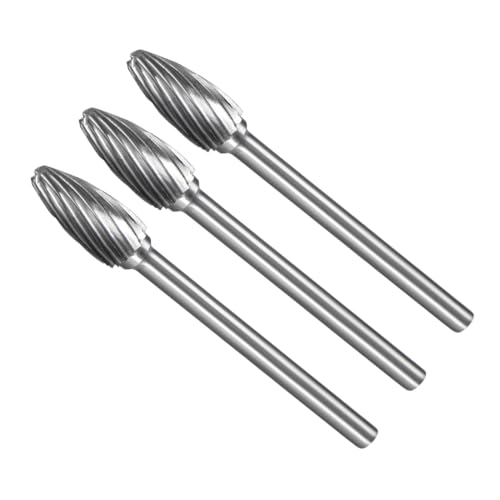 Fresas Rotativas de Carburo de Tungsteno, 3 Piezas