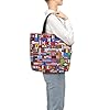 Various flags Women's Casual Tote Bags, Reusable Tote Shoulder Bags, Multi-Function Large Capacity Shopping Bags #1