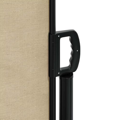 Brise-vue de jardin imperméable et résistant aux UV avec store latéral beige 120x600 - 8