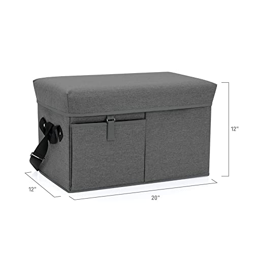 Gray Las Vegas Raiders Ottoman Cooler & Seat #TOP6