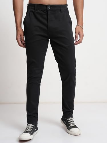 Image of Highlander Men's Slim Fit Formal Trousers | Ankle Length |Smart Trousers for Men | Chino Trousers for Men|Elegant Design | Comfortable Fabric for Daily Work & Formal Occasions