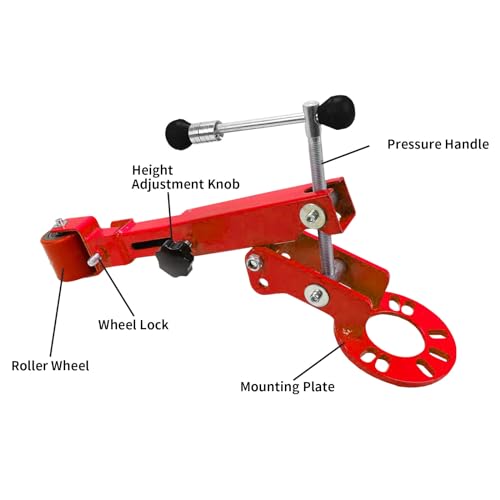 Image of Big RED ATW06011R Torin Fender Reforming Tool for Roller /Extending Auto Wheel Arch for Larger Tires or Fender Dent Repairs etc., Red