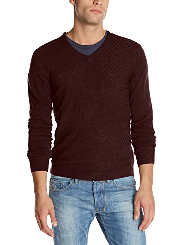 American Icon Men's V-Neck Texture Sweater