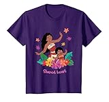 BILMON00004 Vaiana and Simea Shared Heart T-Shirt, Enfant, Violet, 8 Ans