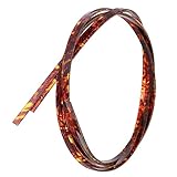 GALPADA 2pcs ABS Guitar Binding Purfling Strips 1650x3x1.5mm for Bass and Guitar Trim Brown Plastic Edge Inlay for DIY Luthiers