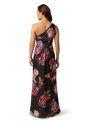 Image of Adrianna Papell One Shoulder Chiffon Gown