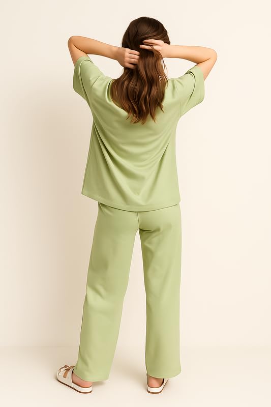 Image of My Swag Womens Cotton Night Suit | T-Shirt and Lower | Summer and Winter Sleepwear