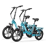 【P500W Powerful Motor】The electric bike is equipped with a 350W motor, with a peak power of 500W. Smart, efficient, and safe are the core features of the motor. It reaches up to 20mph in electric mode. Enjoy the convenience of three riding modes: man...
