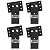 4x4 Elevator Brackets for Deer Blinds, Playhouses, Swing Sets, Tree Houses. Made in The USA with Premium Construction Grade Steel. (1 Set of 4) (E1088), Black