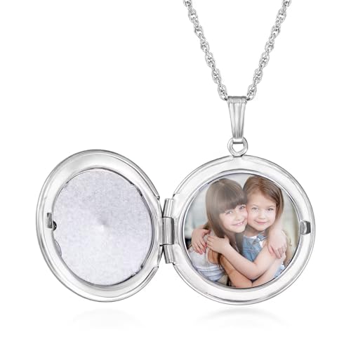 Ross-Simons-Sterling-Silver-Compass-Locket-Necklace-With-Sapphire-Accent