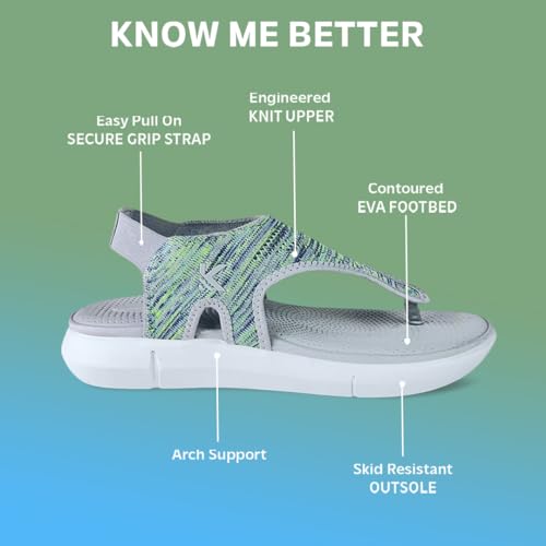 Image of KazarMax FlexiKnit Women Casual Sandal | Breathable | Stylish | Anti-Skid | Durable | Comfortable | Sporty Thong Sandals